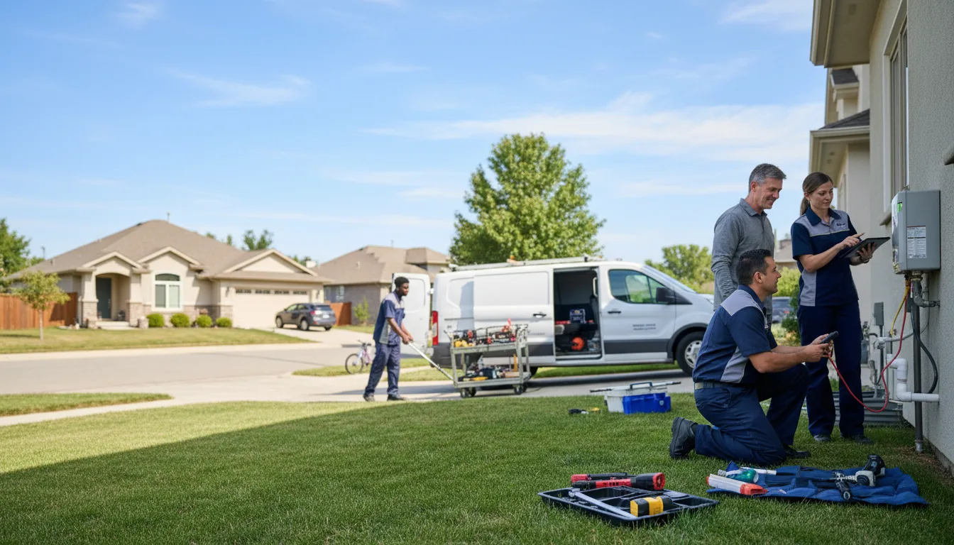 Tankless water heater service in Guthrie, TX